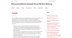Desktop Screenshot of kunst-medien-bildung.de